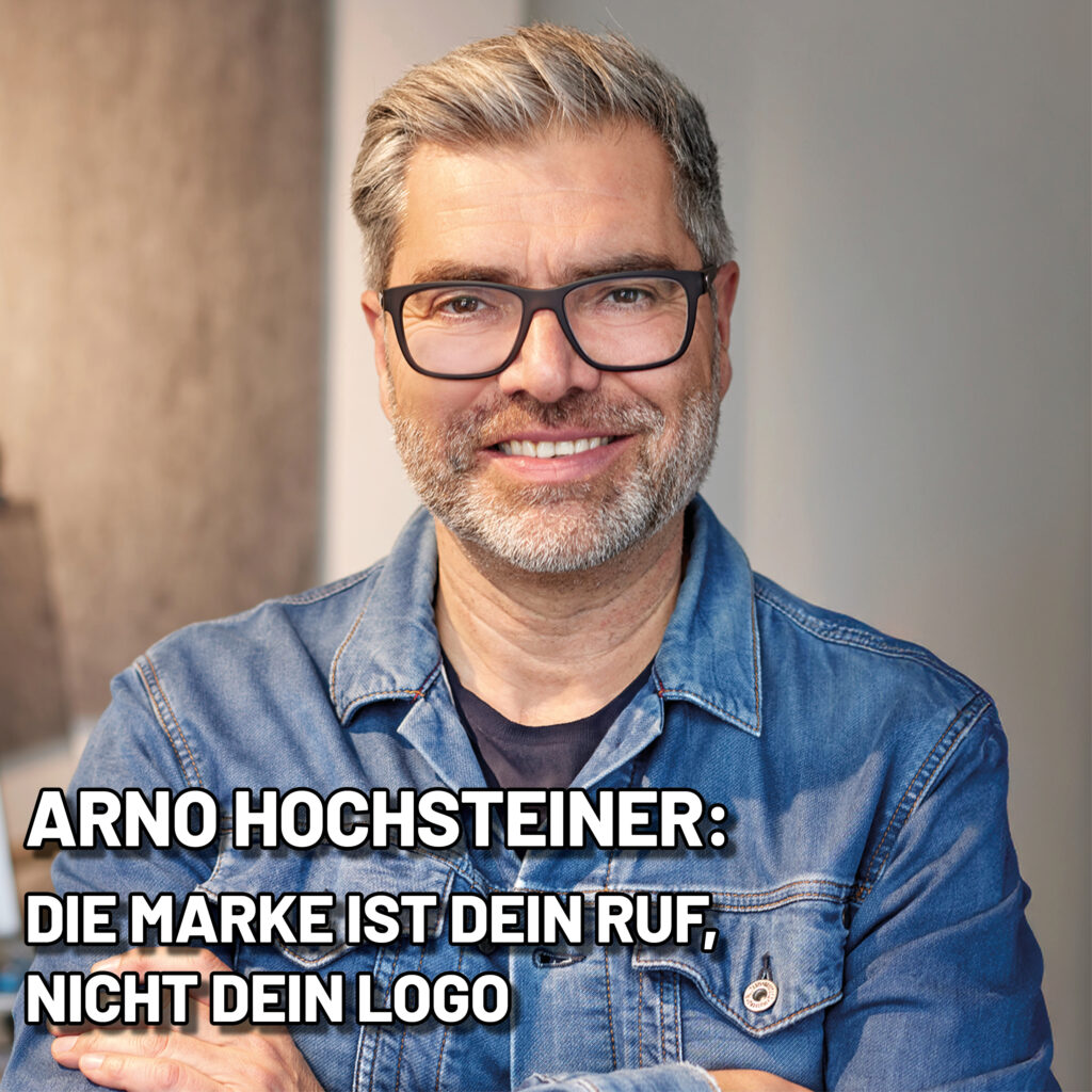 Podcastlogo mit Arno Hochsteiner