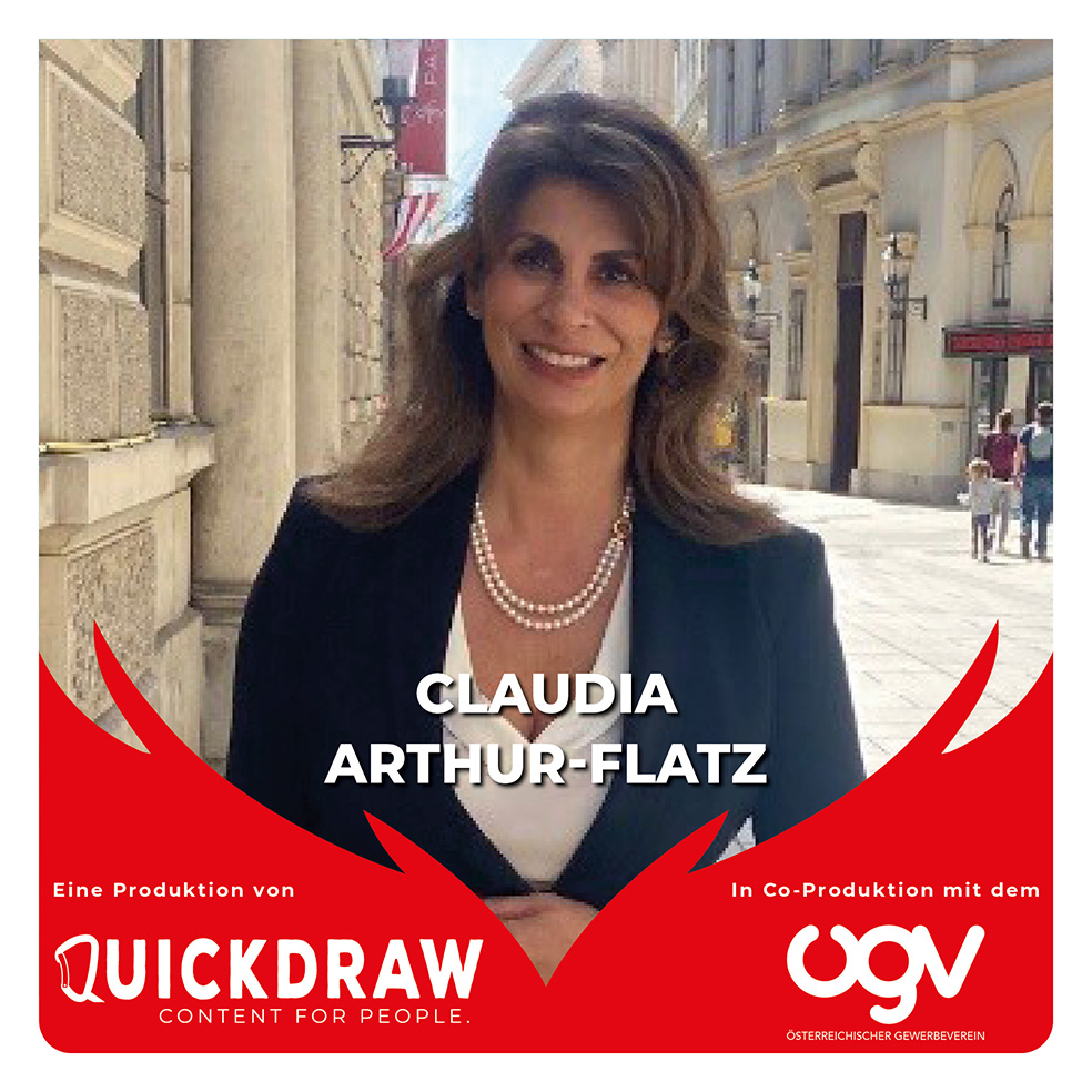 Podcastlogo Claudia Arthur-Flatz