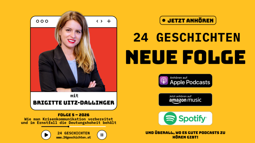 Neue Podcastfolge 24 Geschichten mit Brigitte Uitz-Dallinger ESC Eurovision Song Contest