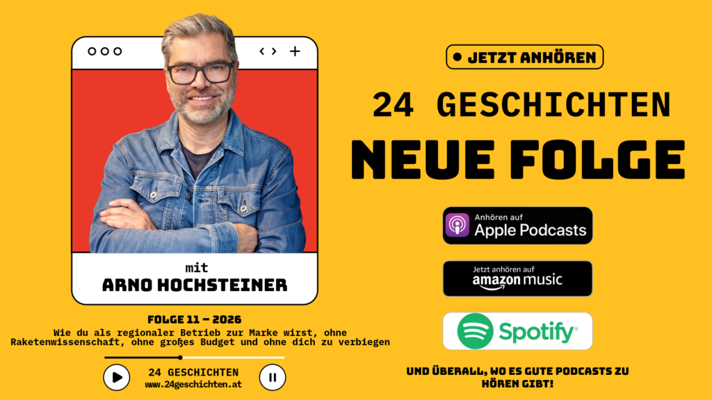 Neue Podcastfolge 24 Geschichten mit Arno Hochsteiner