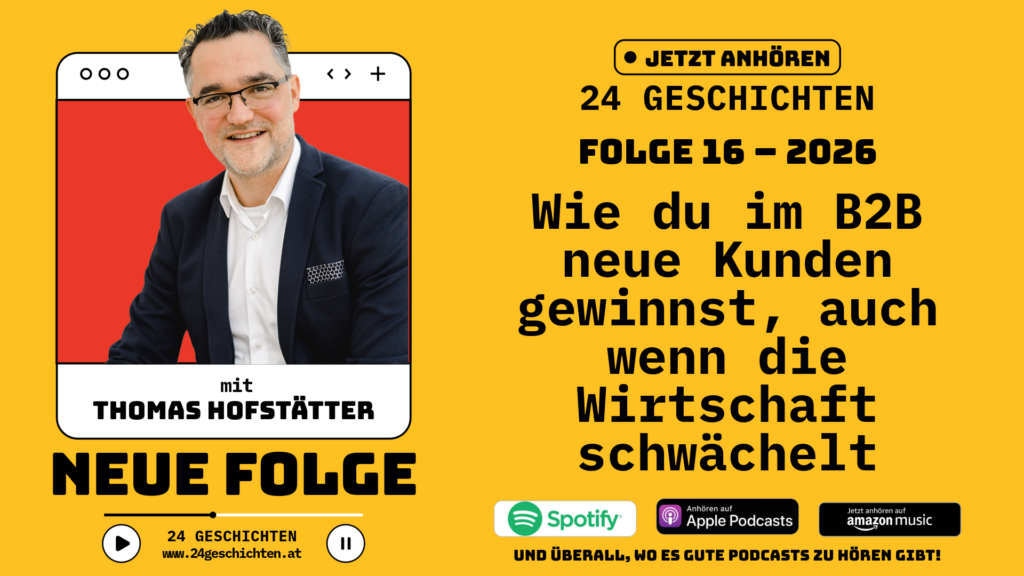 Neue Podcastfolge 24 Geschichten mit Thomas Hofstätter